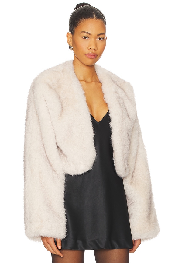 view 2 of 4 x Emma Leger Cropped Gabriel Coat in Light Tan