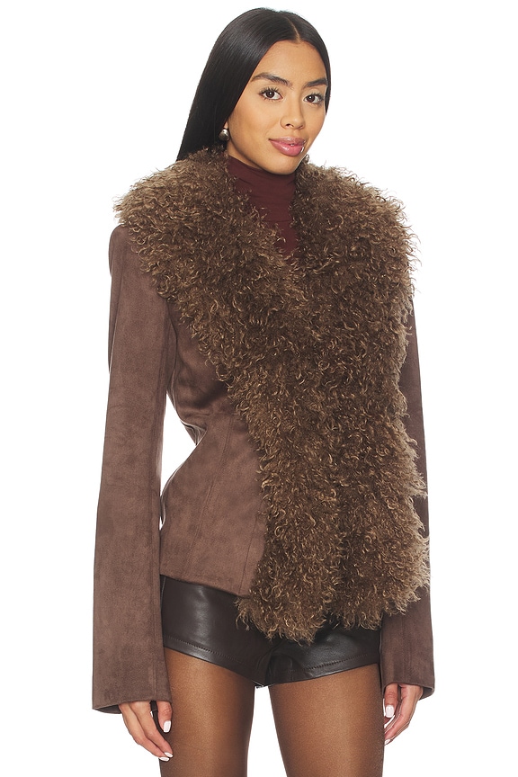 view 2 of 4 ПАЛЬТО ALENA in Brown