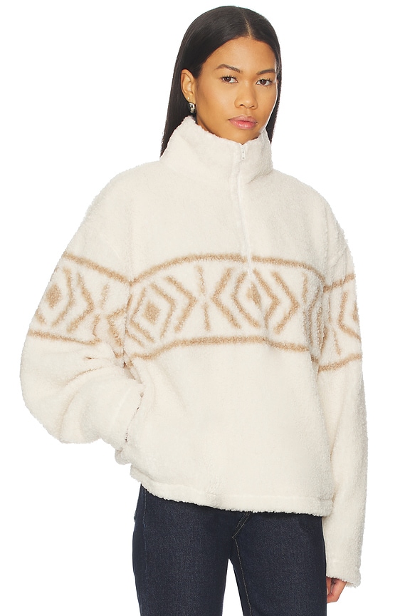 view 2 of 4 Dani Half Zip Pullover in Beige Neutral