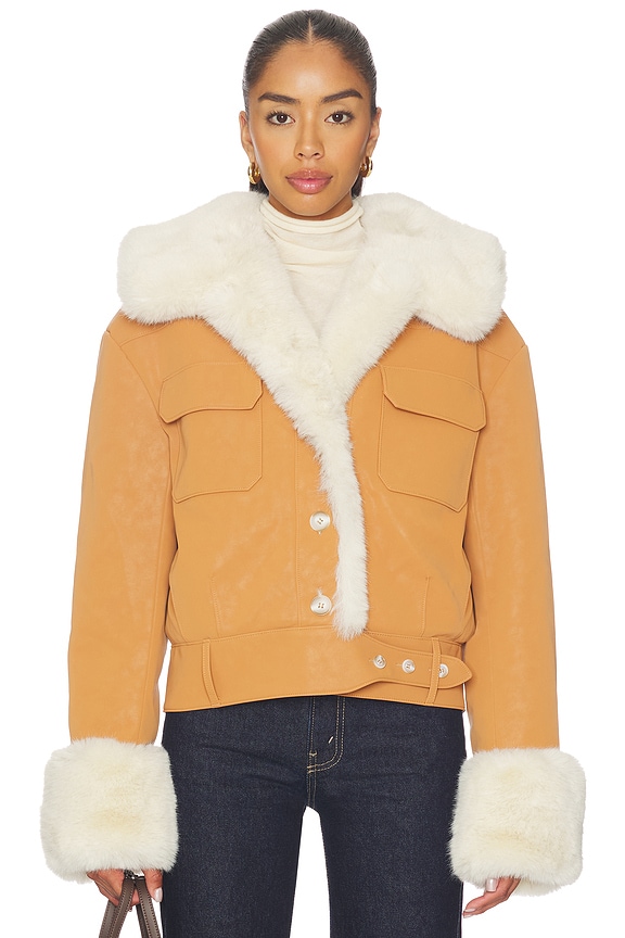 view 2 of 5 BLOUSON JAMES in Golden Brown