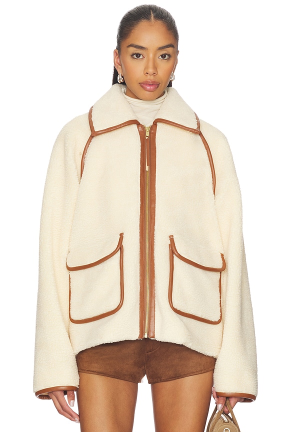 view 2 of 5 КУРТКА HAILEY in Cream & Tan