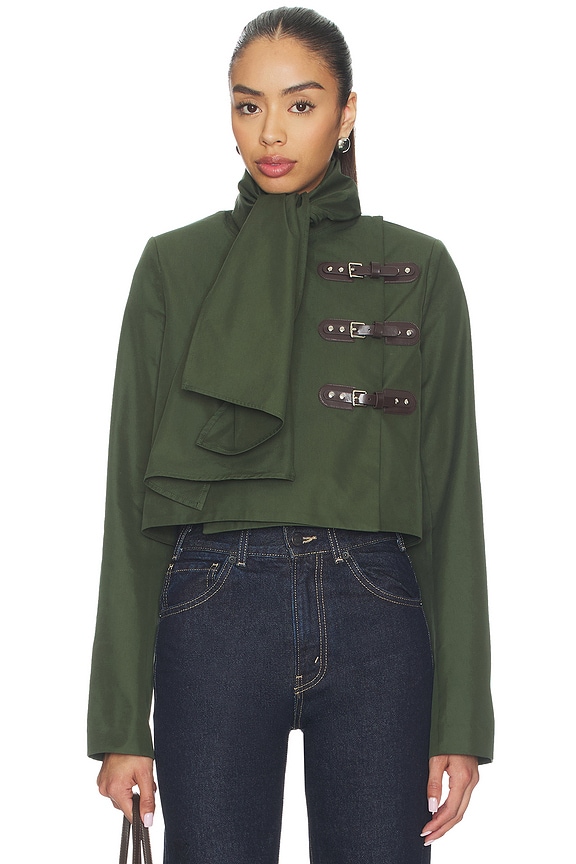 view 1 of 5 CHAQUETA FLORENCE in Forest Green