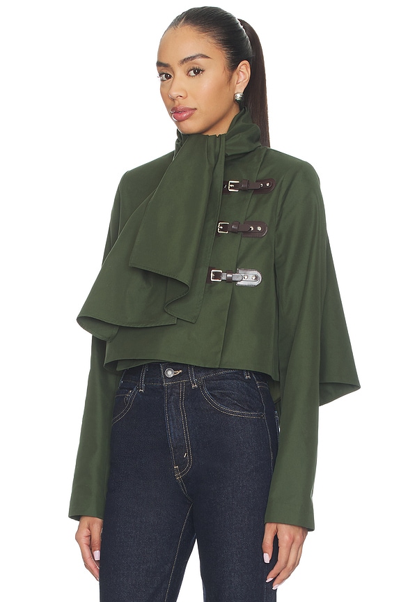 view 2 of 5 CHAQUETA FLORENCE in Forest Green