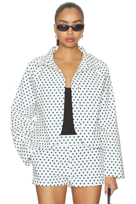 view 1 of 6 CHAQUETA LUCIA in White Polka Dot