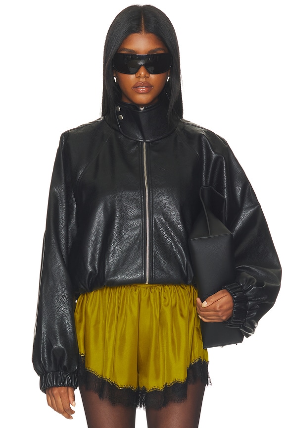 view 2 of 5 Javadi Faux Leather Jacket in Black