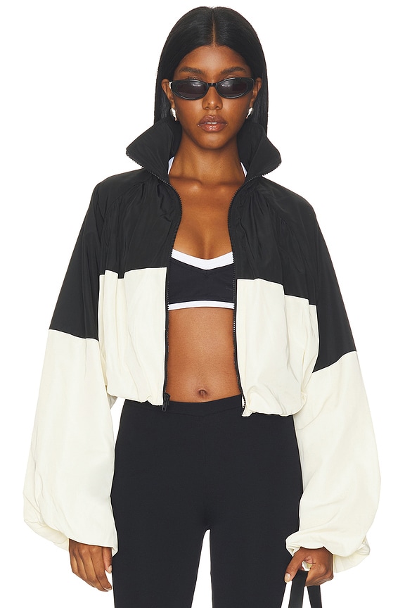 view 2 of 5 BLOUSON ROMEE in Black & Cream