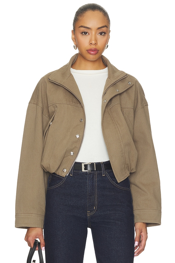 view 2 of 6 Rahul Canvas Jacket in Cargo Green