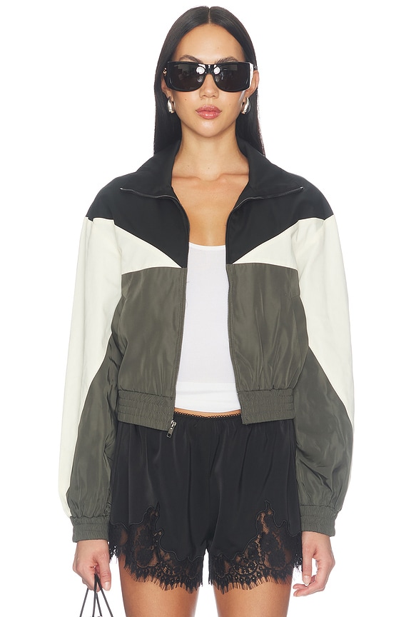 view 2 of 5 Nora Track Jacket in Black & Grey Multi