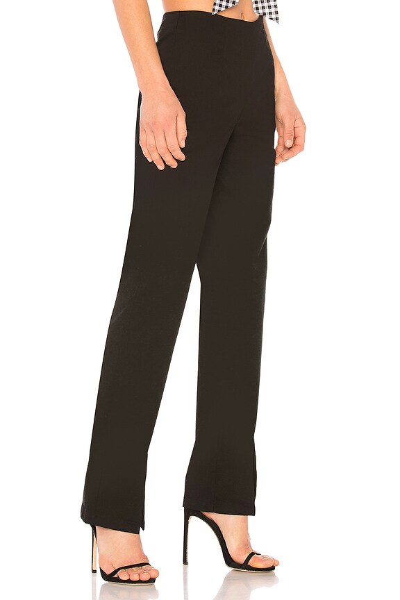 view 2 of 4 PANTALON FENDU DANS LE BAS ARYA in Black