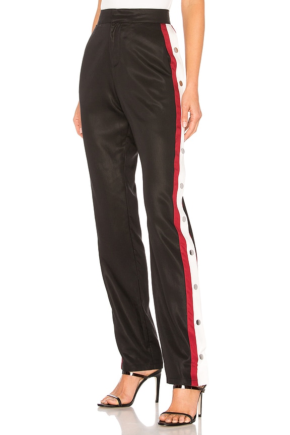 view 2 of 4 Tailored Snap Track Pant in Black
