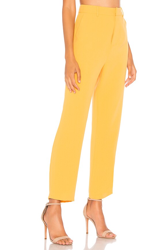 view 2 of 4 УЗКИЕ БРЮКИ С ВЫСОКОЙ ТАЛИЕЙ TEMPO in Honey