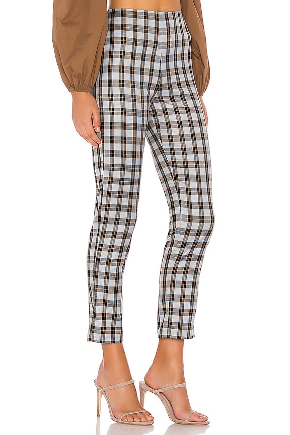 view 2 of 4 PANTALON FERAH in Blue Plaid