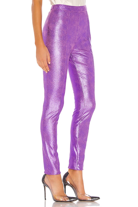 view 2 of 5 Vivian Pant in Metallic Magenta