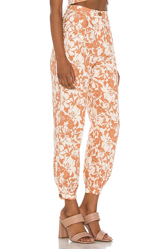 view 2 of 4 Kacey Pant in Caramel Brown Floral
