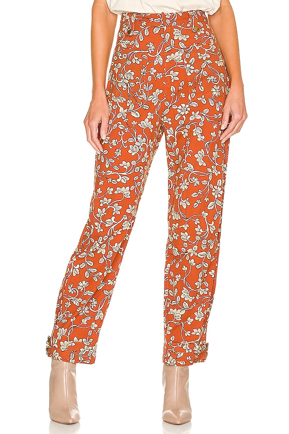 view 1 of 4 Drew Pant in Zoe Rust Floral