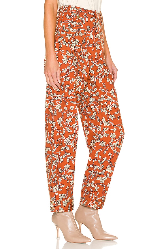 view 2 of 4 Drew Pant in Zoe Rust Floral