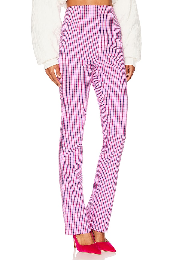 view 2 of 5 PANTALON TORRANCE in Pink Plaid Multi