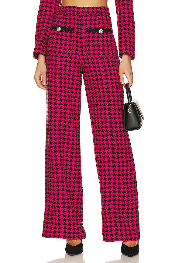 Lovers and Friends Nadja Trouser in Black & Pink REVOLVE