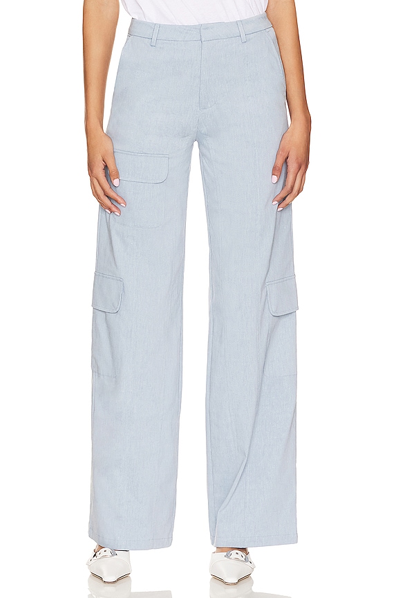 Lovers and Friends Arden Cargo Pant in Chambray Blue | REVOLVE