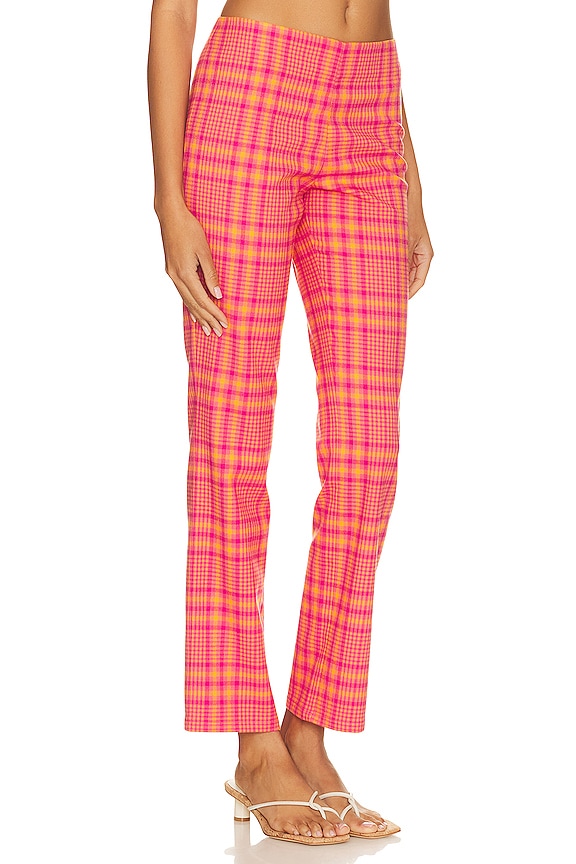view 2 of 4 БРЮКИ RODEO in Pink & Orange Plaid