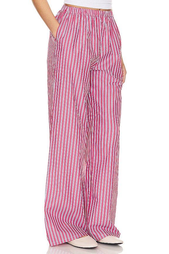 view 2 of 5 Maxy Pant in Red & White