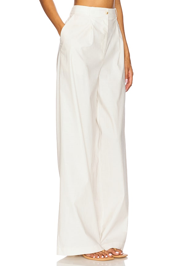 view 2 of 6 PANTALON JACKIE in White Linen