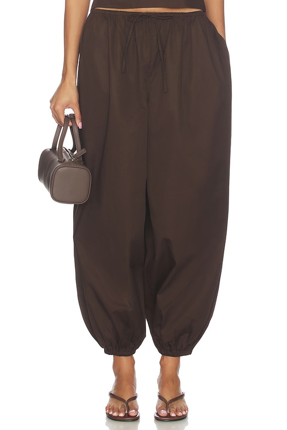 view 1 of 6 PANTALON OFELIA in Chocolate Brown