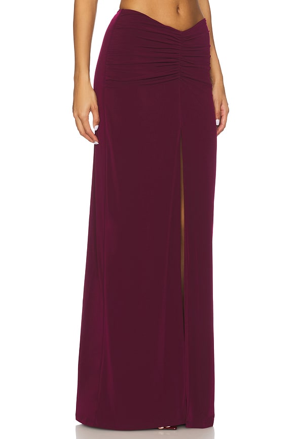 view 2 of 6 Leighton Maxi Skirt in Plum