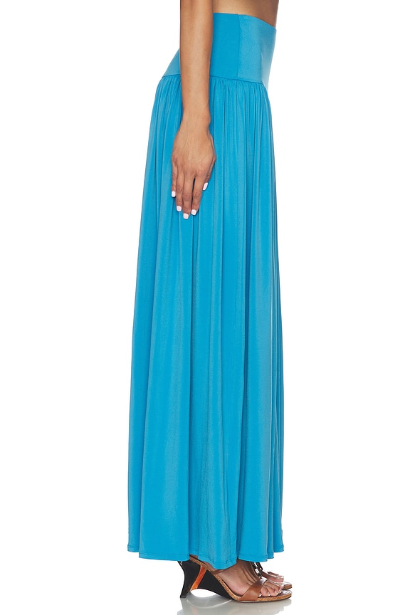 view 2 of 6 Justine Maxi Skirt in Cerulean Blue