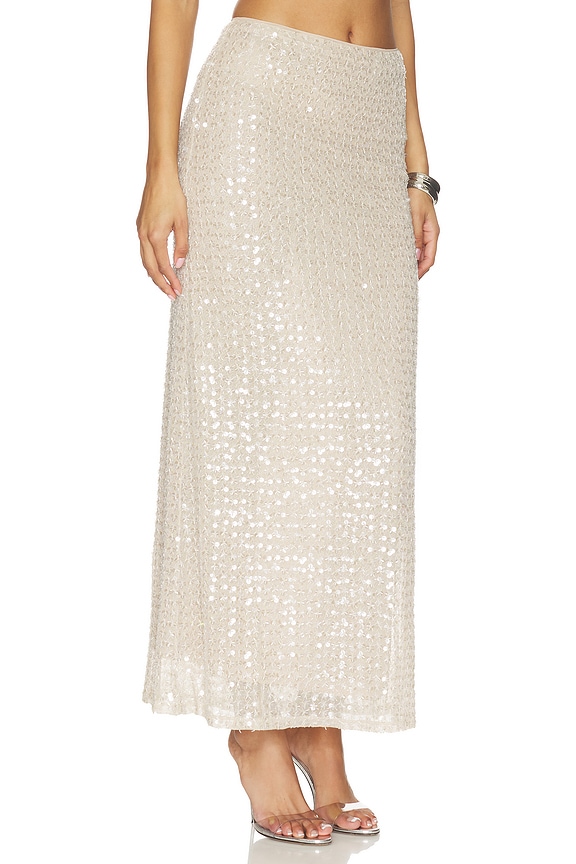 view 2 of 6 FALDA CLARA in Nude Sequin