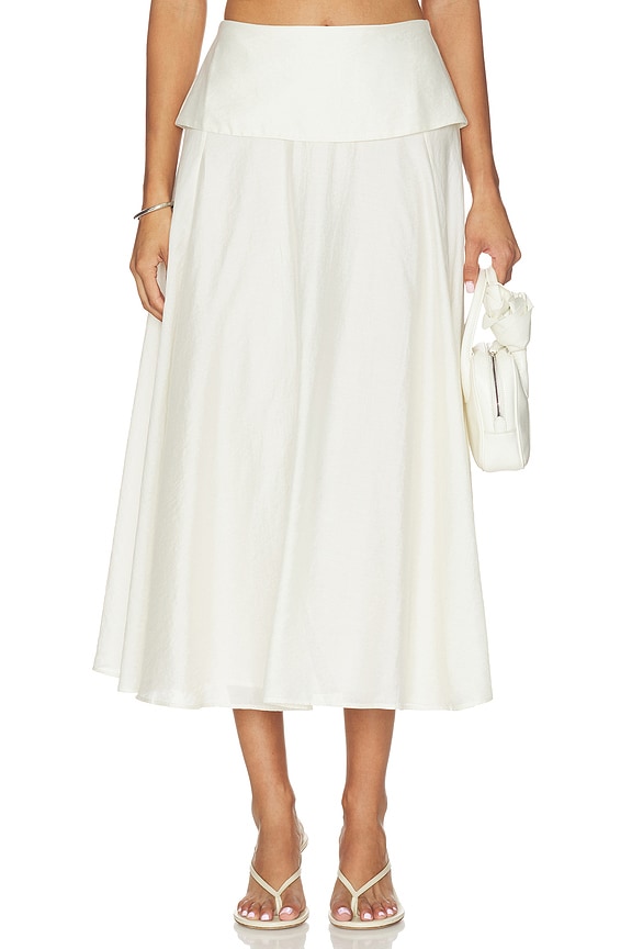 view 1 of 6 Jossie Midi Skirt in Vanilla