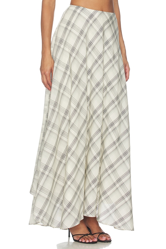 view 2 of 6 Blake Maxi Skirt in Ivory & Black