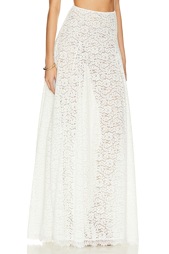 view 2 of 4 Emilia Skirt in White Lace