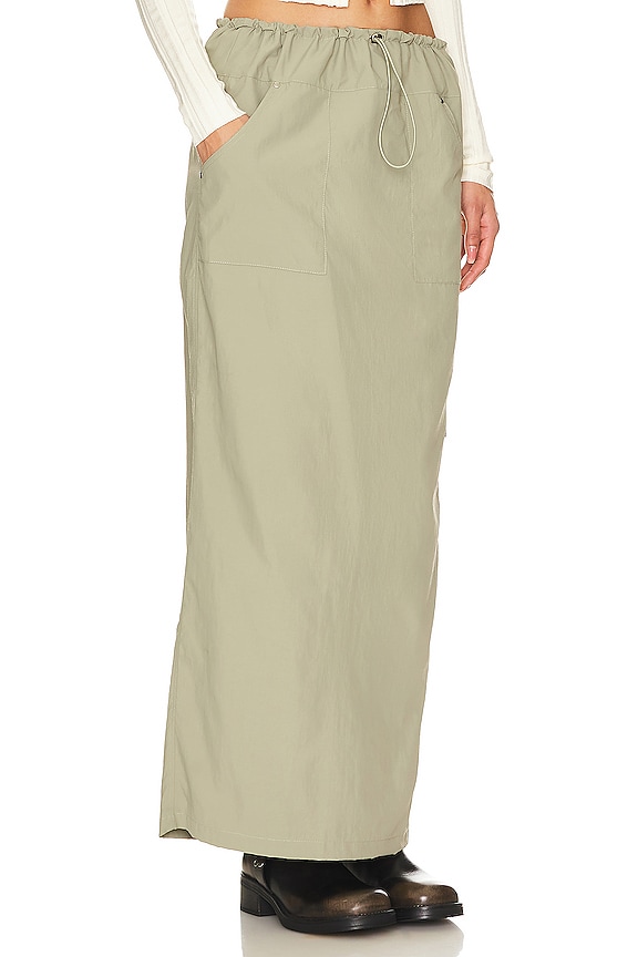 view 2 of 4 Marni Maxi Skirt in Sage Green