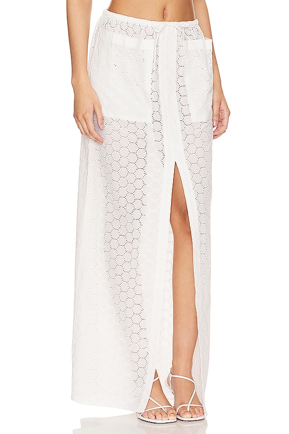 view 2 of 5 Fiona Maxi Skirt in White