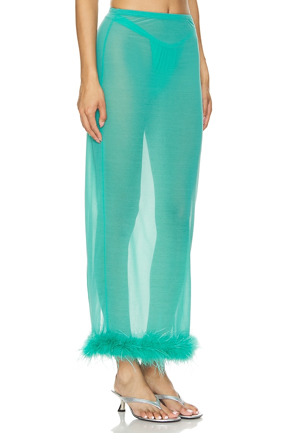 view 2 of 4 FALDA AZIZA SHEER in Jewel Green