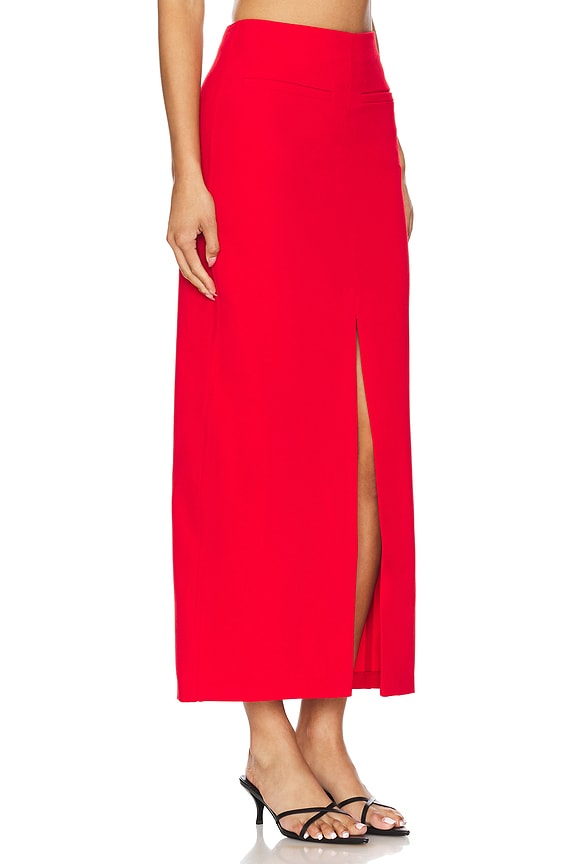 view 2 of 4 Zinnia Skirt in Red