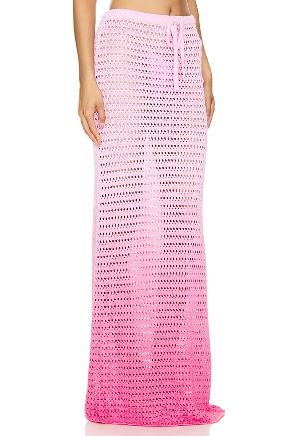 view 2 of 4 JUPE VLANK MESH MAXI in Pink Ombre