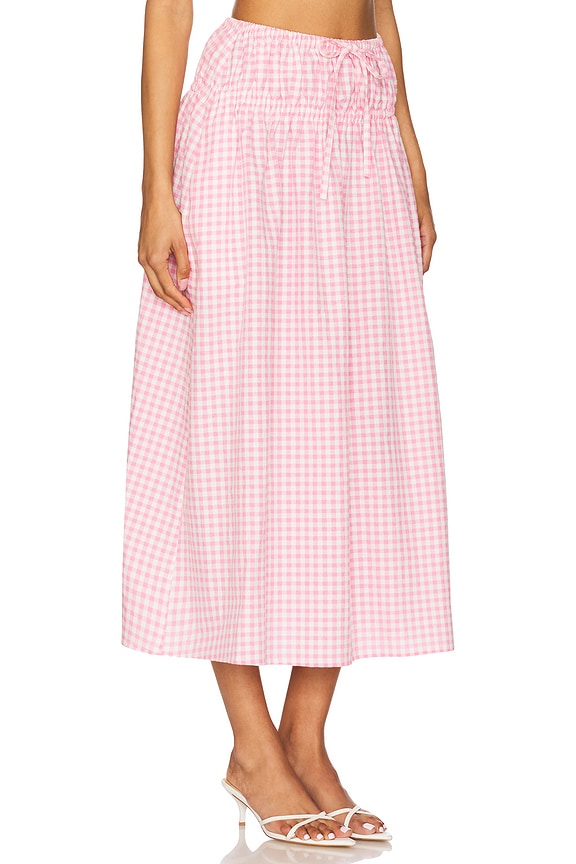 view 2 of 6 Aimee Maxi Skirt in Pink Gingham