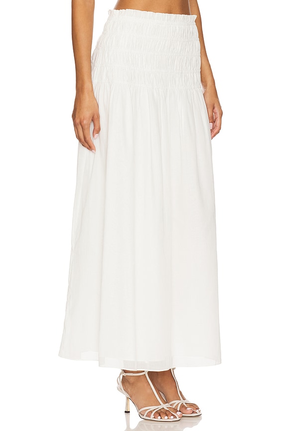 view 2 of 6 Alessia Maxi Skirt in White