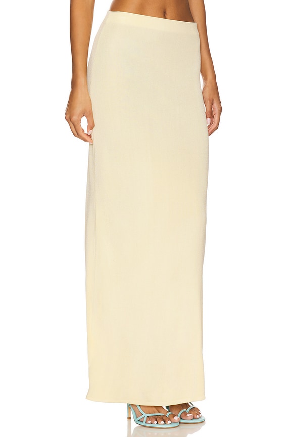 view 2 of 6 Elsy Maxi Skirt in Pale Yellow