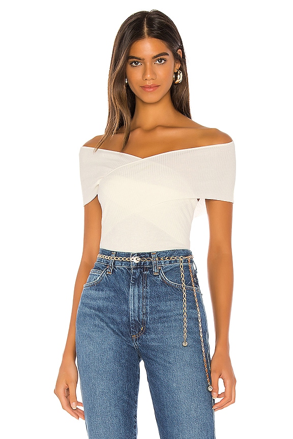 view 1 of 5 Gina Sweater Bodysuit in Cream