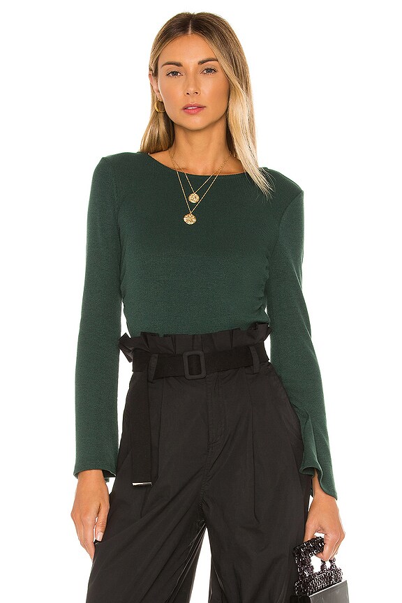 view 2 of 5 Khloe Top in Forest Green