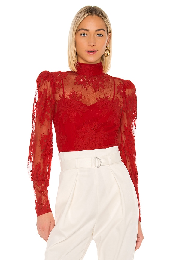 view 1 of 4 MARCIE 탑 in Flame Scarlet