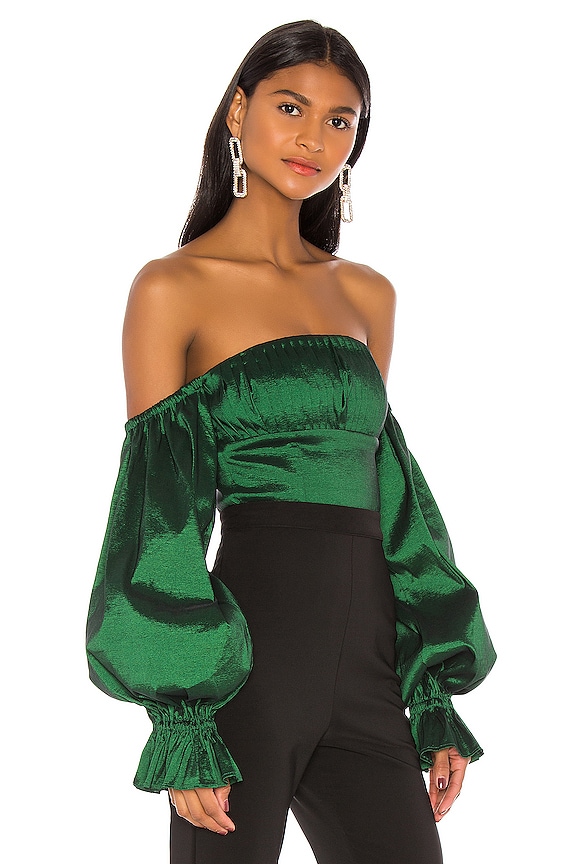 view 2 of 4 Fraya Top in Emerald