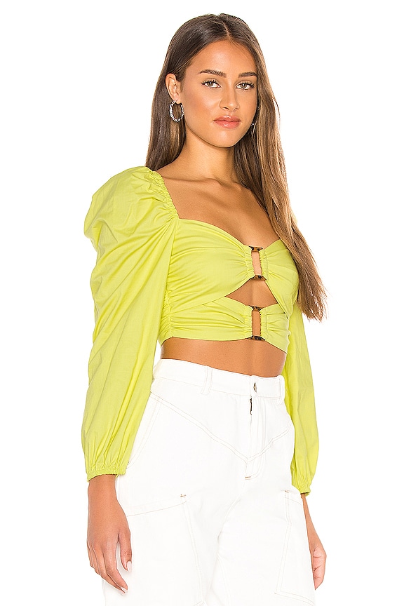 view 2 of 4 Delilah Top in Light Lime