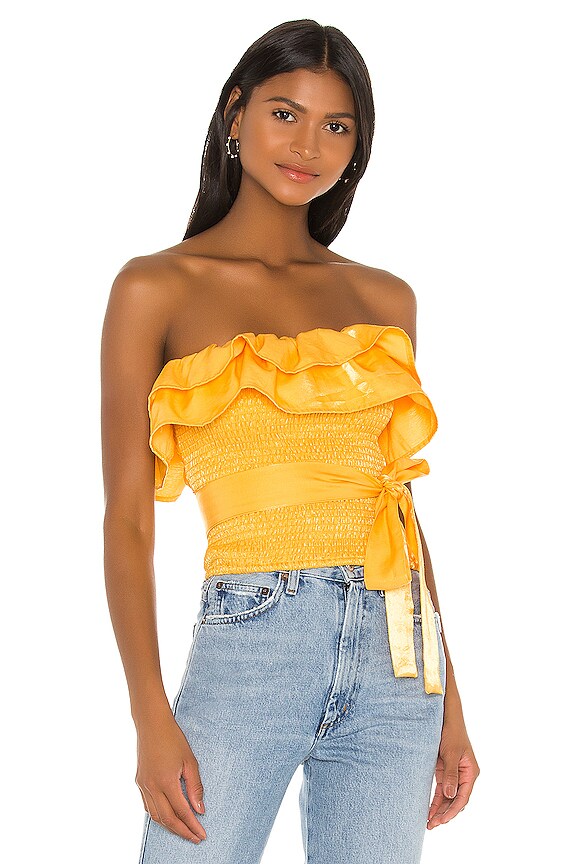view 1 of 4 Rexford Top in Mango Orange