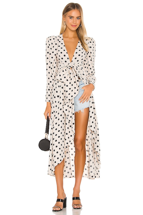 view 1 of 3 Paradise Maxi Blouse in Vanilla & Black