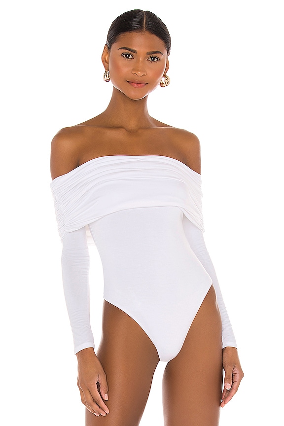 view 2 of 5 Fatima Bodysuit in White