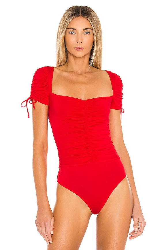 view 2 of 5 Jupiter Bodysuit in Red